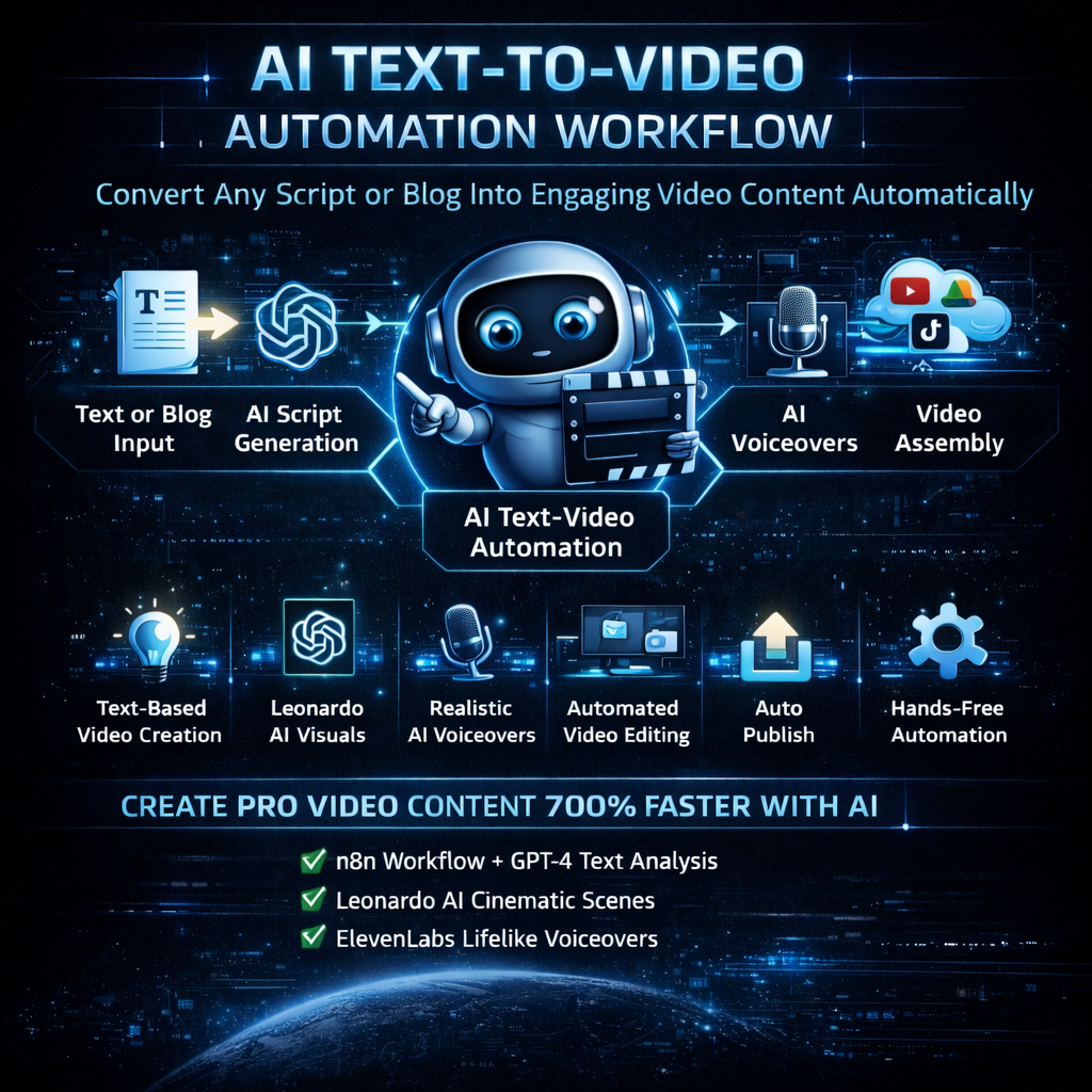 AI Text-to-Video Generator Workflow (n8n)