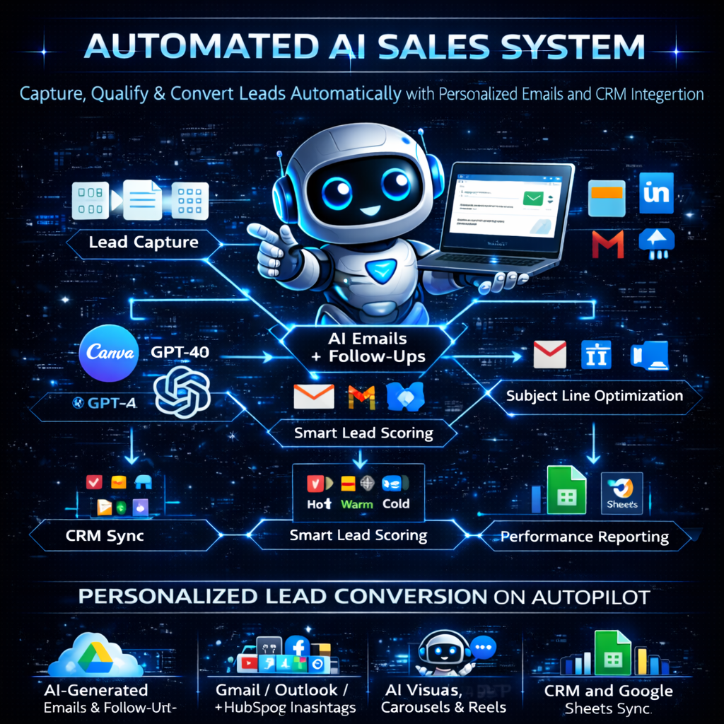 AI-Powered Automated Sales System (Make.com)