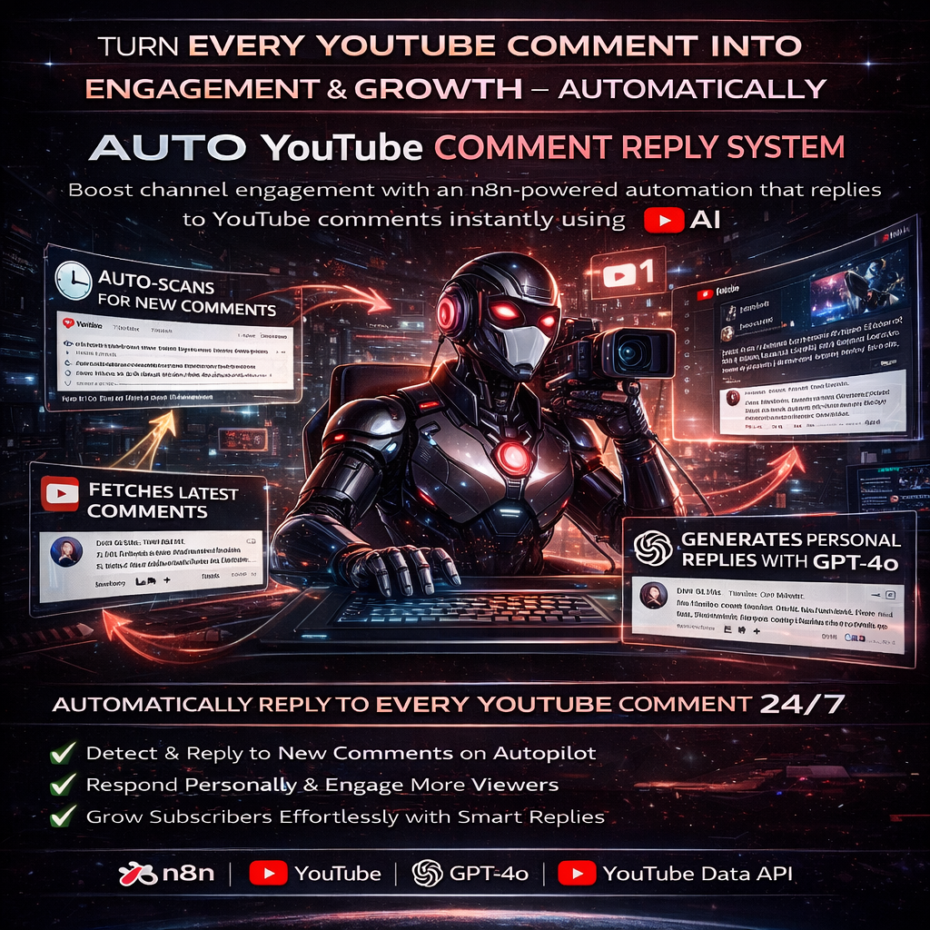 Auto YouTube Comment Reply System (n8n Workflow)