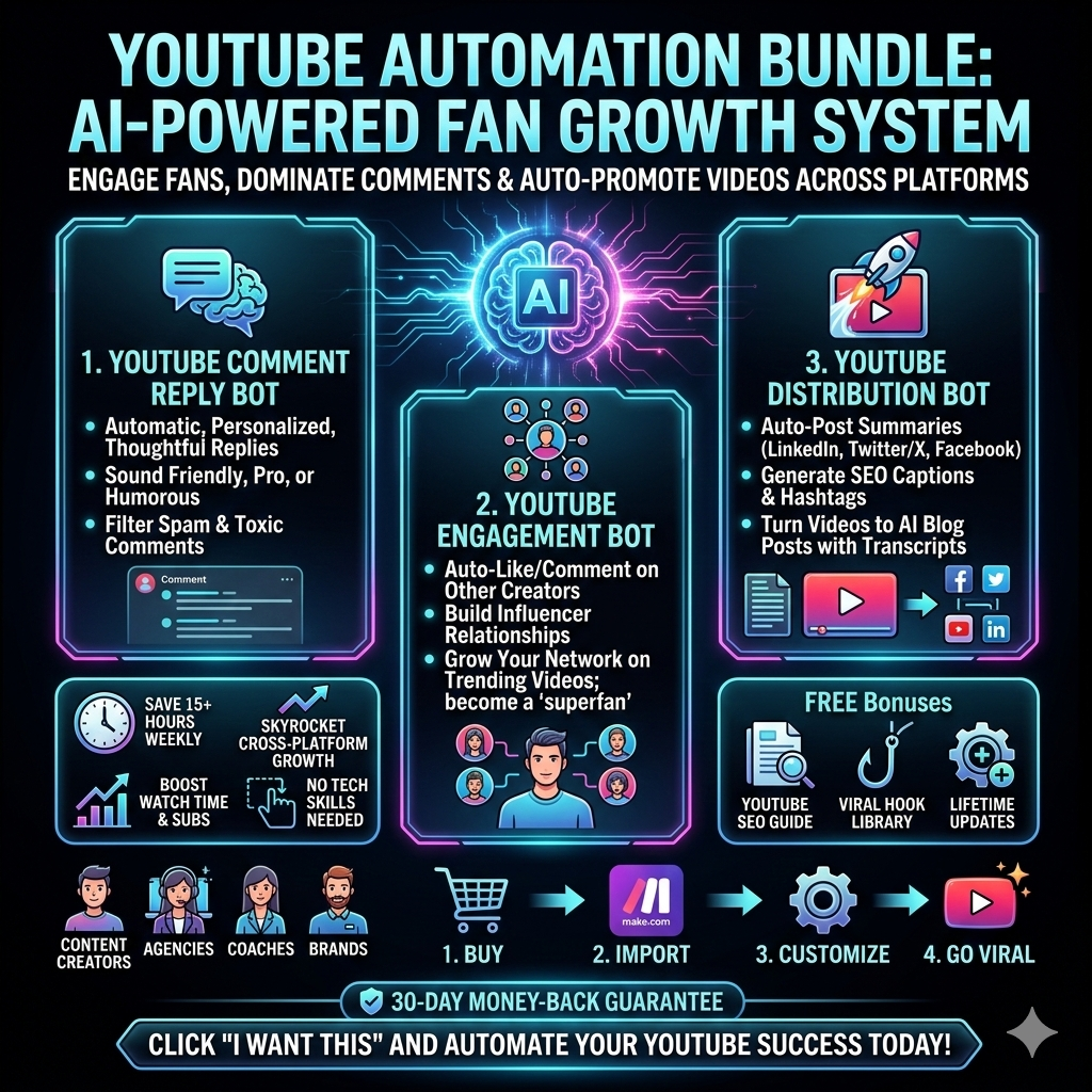 YouTube Automation Templates – Grow Your Channel 10X Faster with AI!