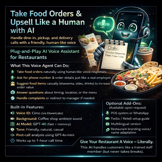 Restaurant AI Voice Assistant