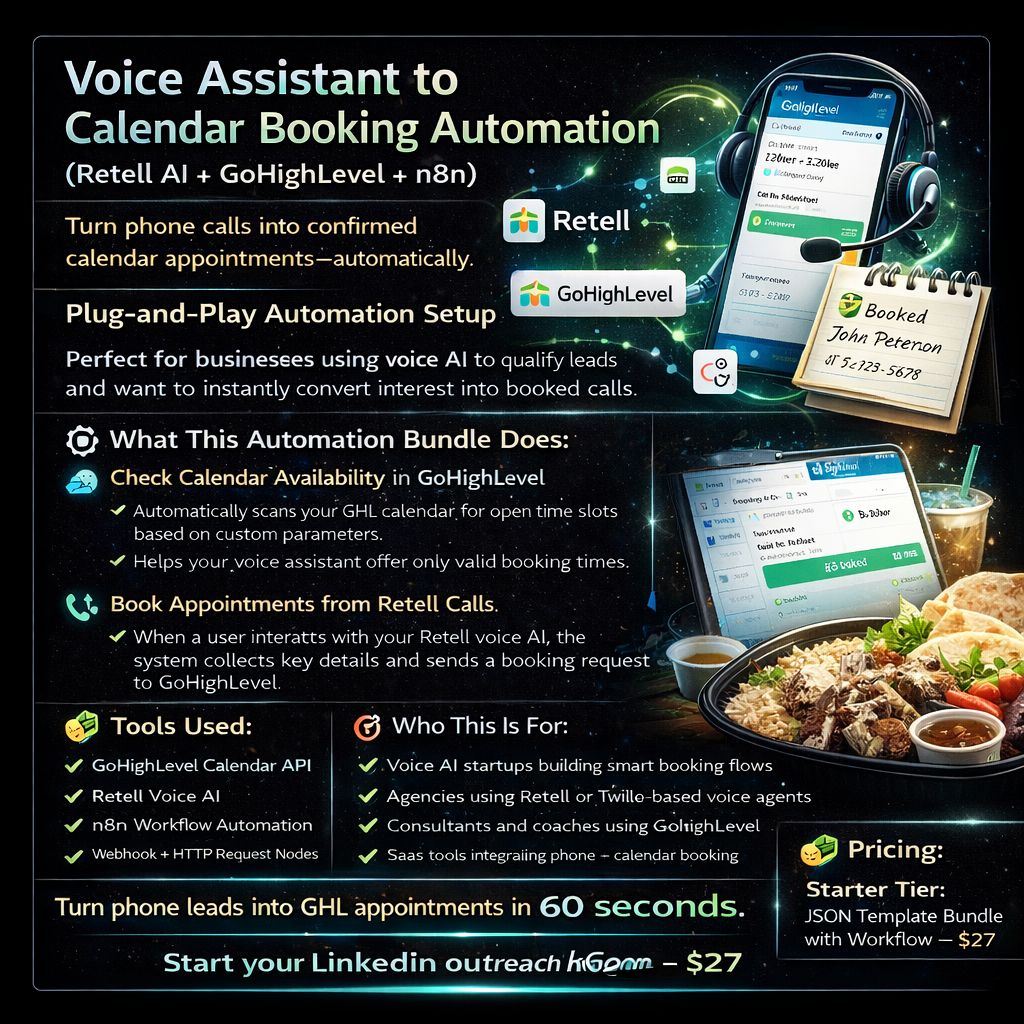 Voice Assistant to Calendar Booking Automation