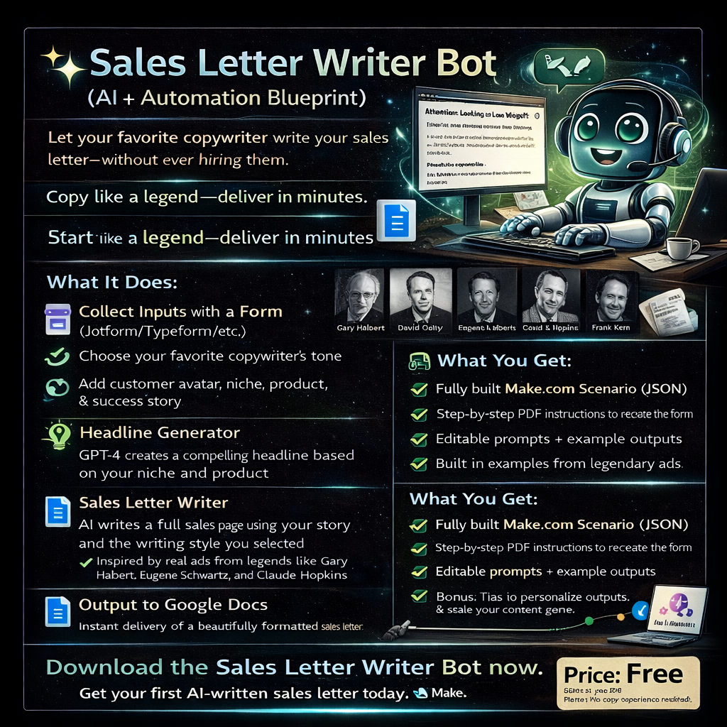 Sales Letter Writer Bot (AI + Automation)