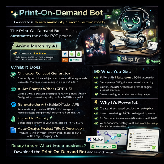 Print-On-Demand Bot (AI Art to Merch in Minutes)