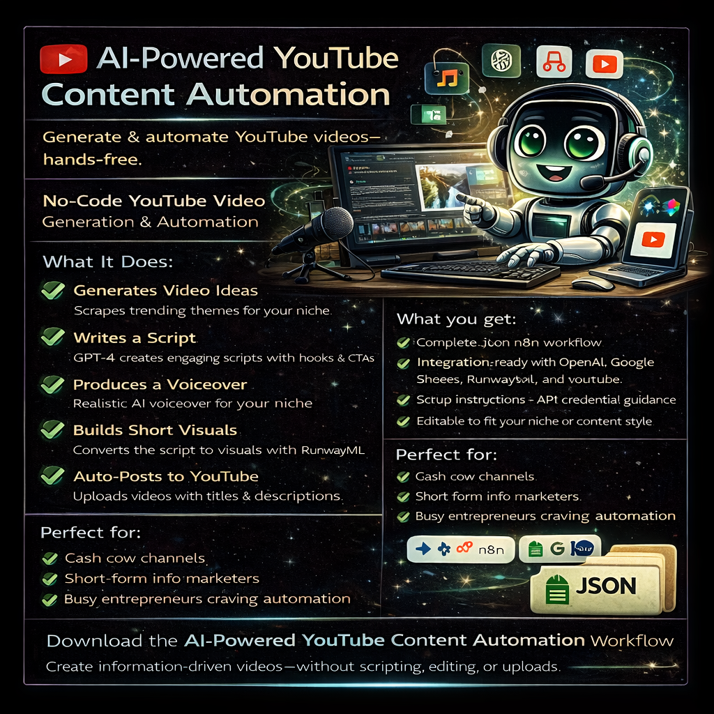 Faceless YouTube Content Automation (n8n Workflow)