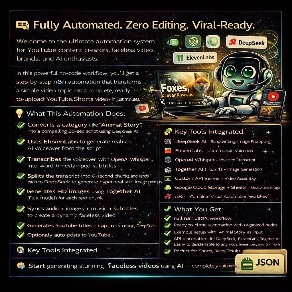 Build Your Own AI Agent to Create Faceless YouTube Videos (No Code)