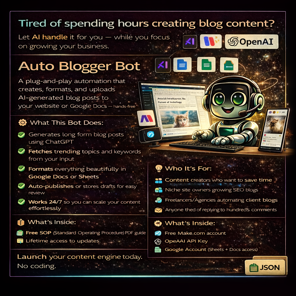 Auto Blogger Bot – AI-Powered Blog Automation Tool