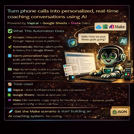 Dynamic AI Voice Life Coach (Inbound Automation Template)