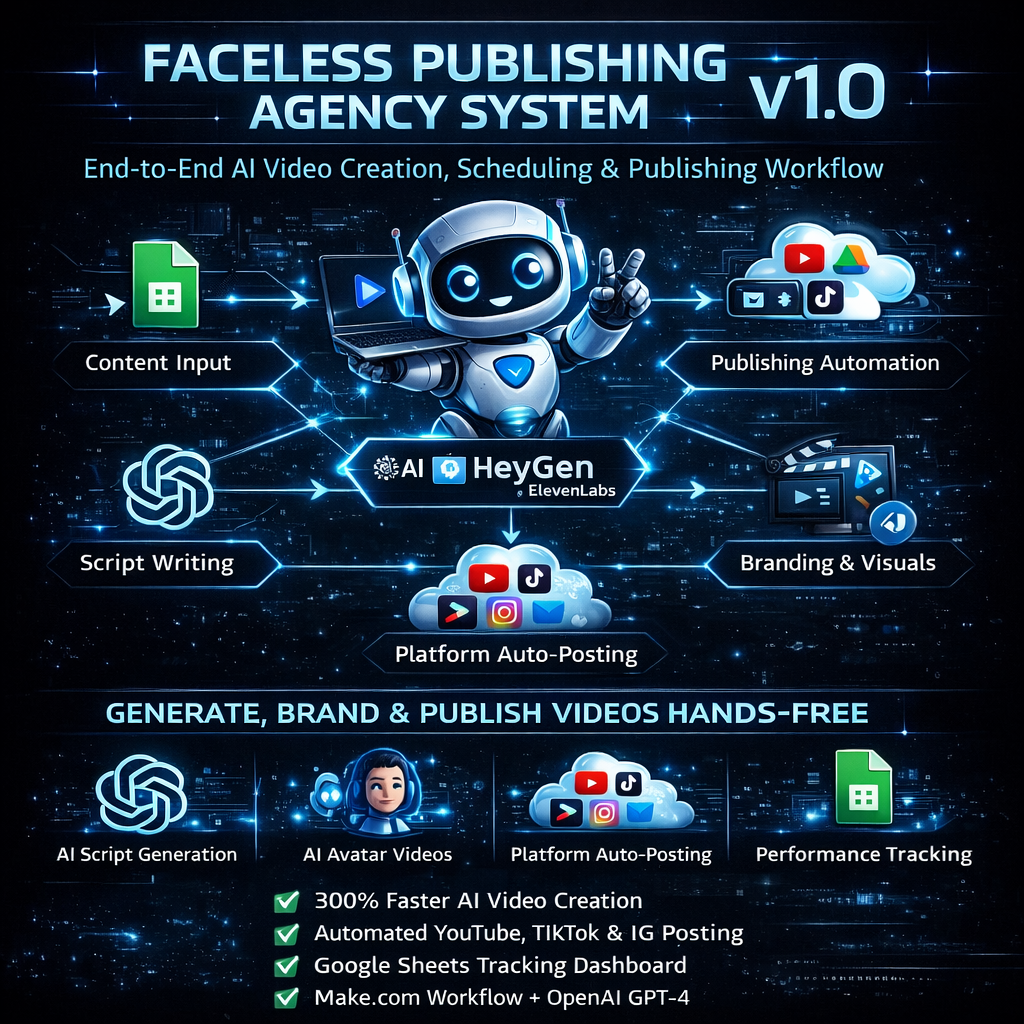 Faceless Video Agency Automation System (Make.com)