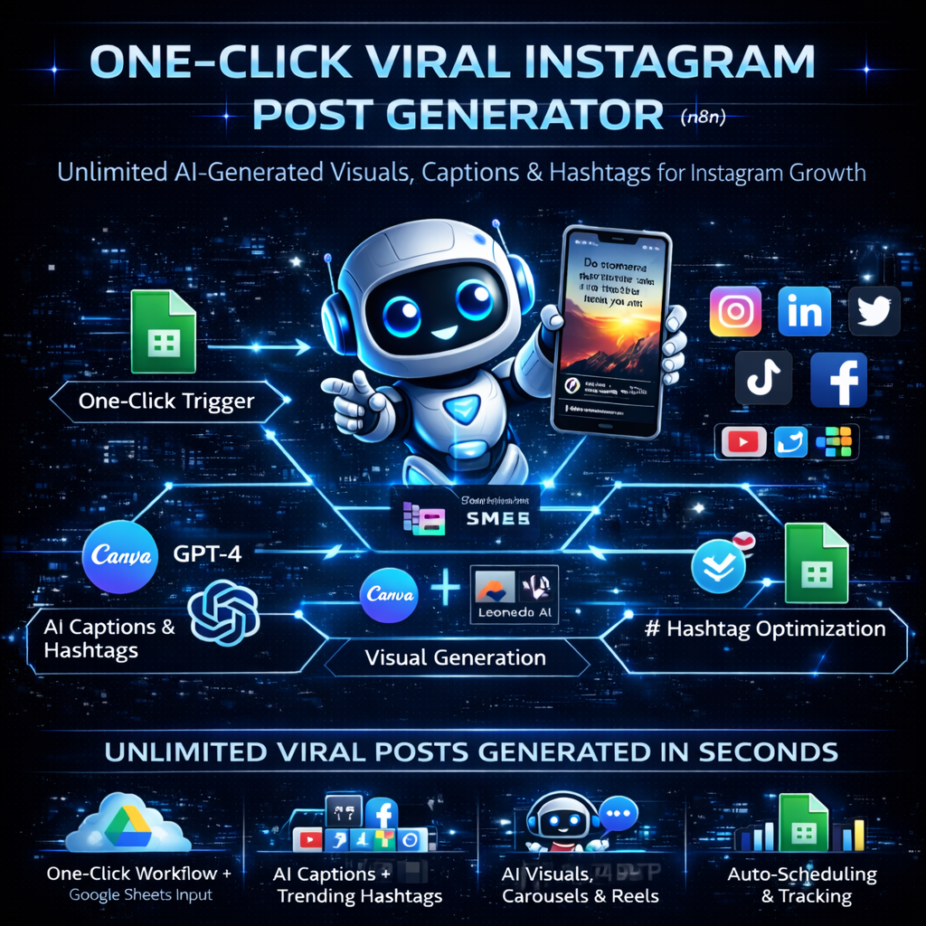 Create Unlimited Viral Instagram Posts in One Click (n8n)