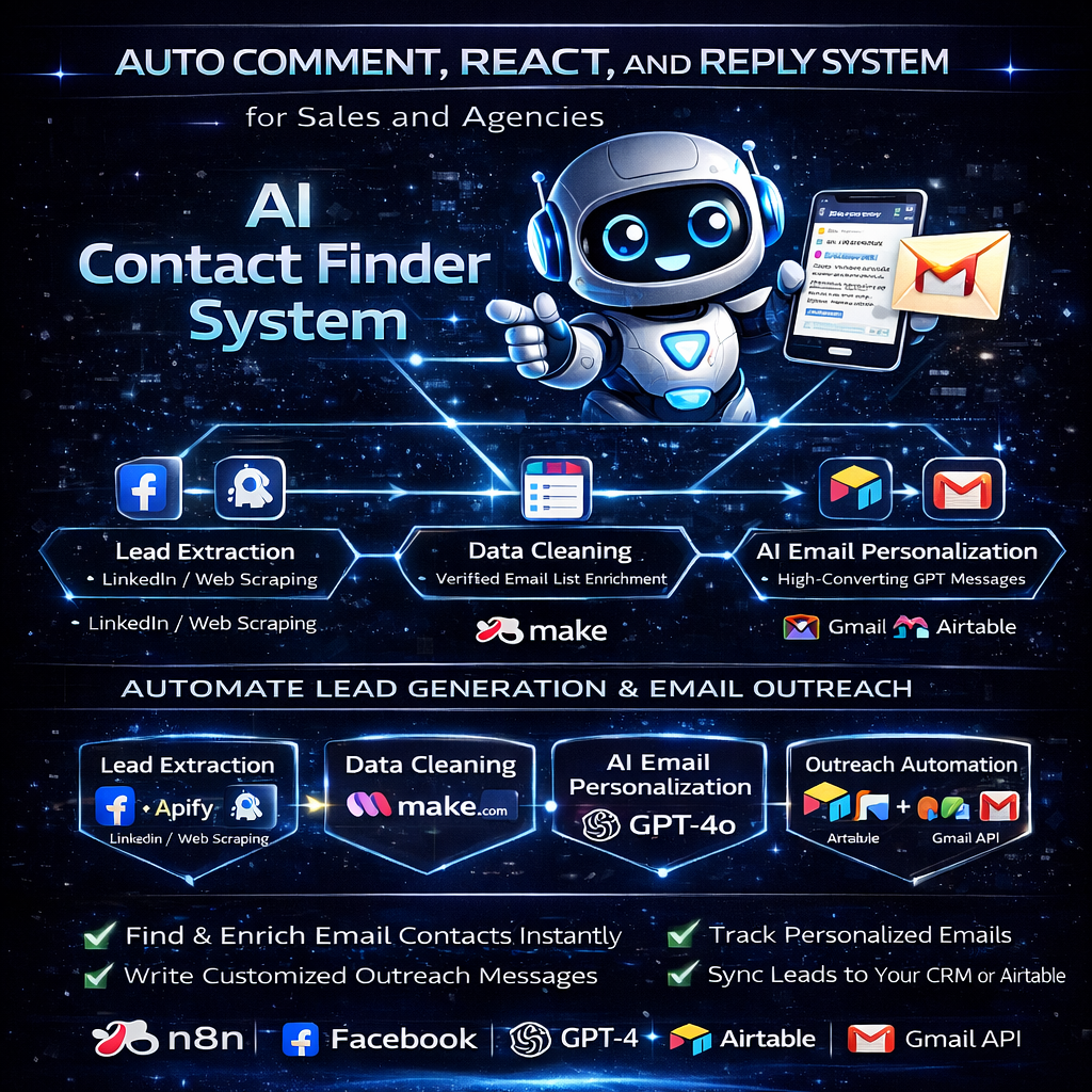 AI Contact Finder System (Make.com)
