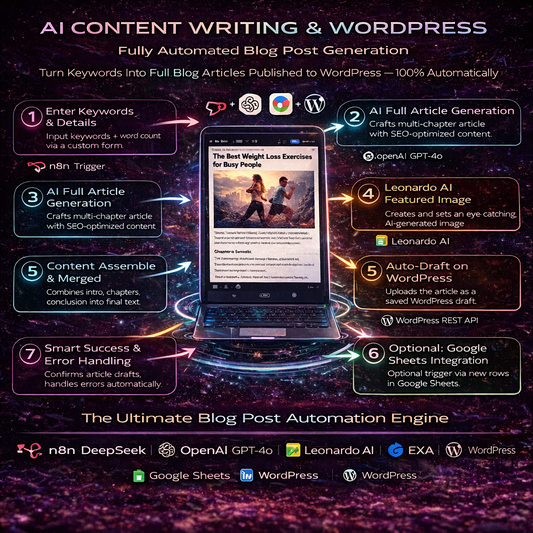AI-Powered WordPress Content Automation System (Full n8n Workflow)