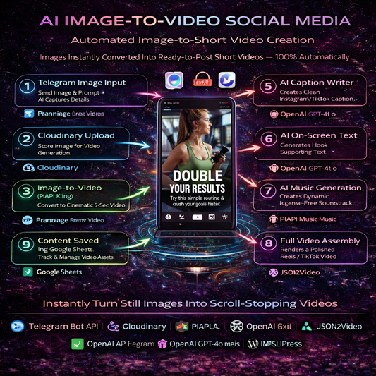 AI Image-to-Video Social Media Automation System – Turn Any Image Into Viral Reels Automatically (n8n)