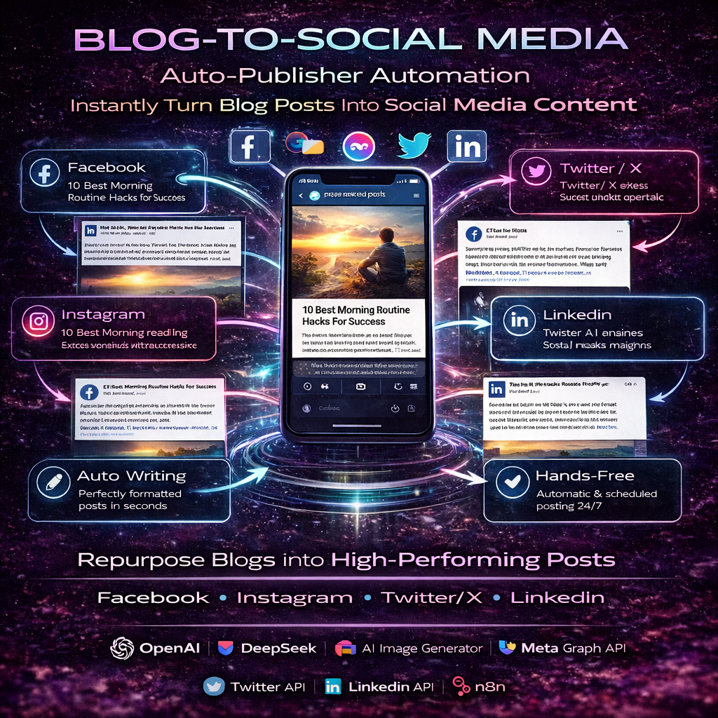 Blog-to-Social Media Auto-Publisher Automation ( N8n)