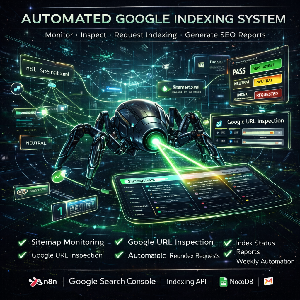 Google Search Indexing & Sitemap Monitoring Automation (Built on n8n)