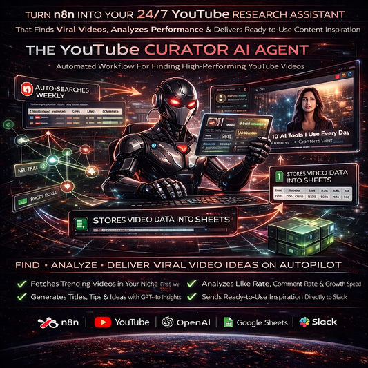 YouTube Curator AI Agent (n8n Workflow) — Automated Viral Video Research