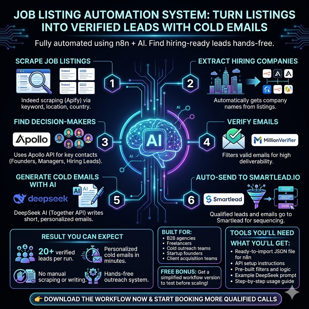 🔍 AI-Powered Lead Generation Automation (n8n Workflow)