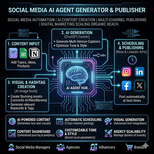 Nano Verse AI Agent Generator & Publisher – Create, Schedule & Post Content Automatically (n8n Workflow)