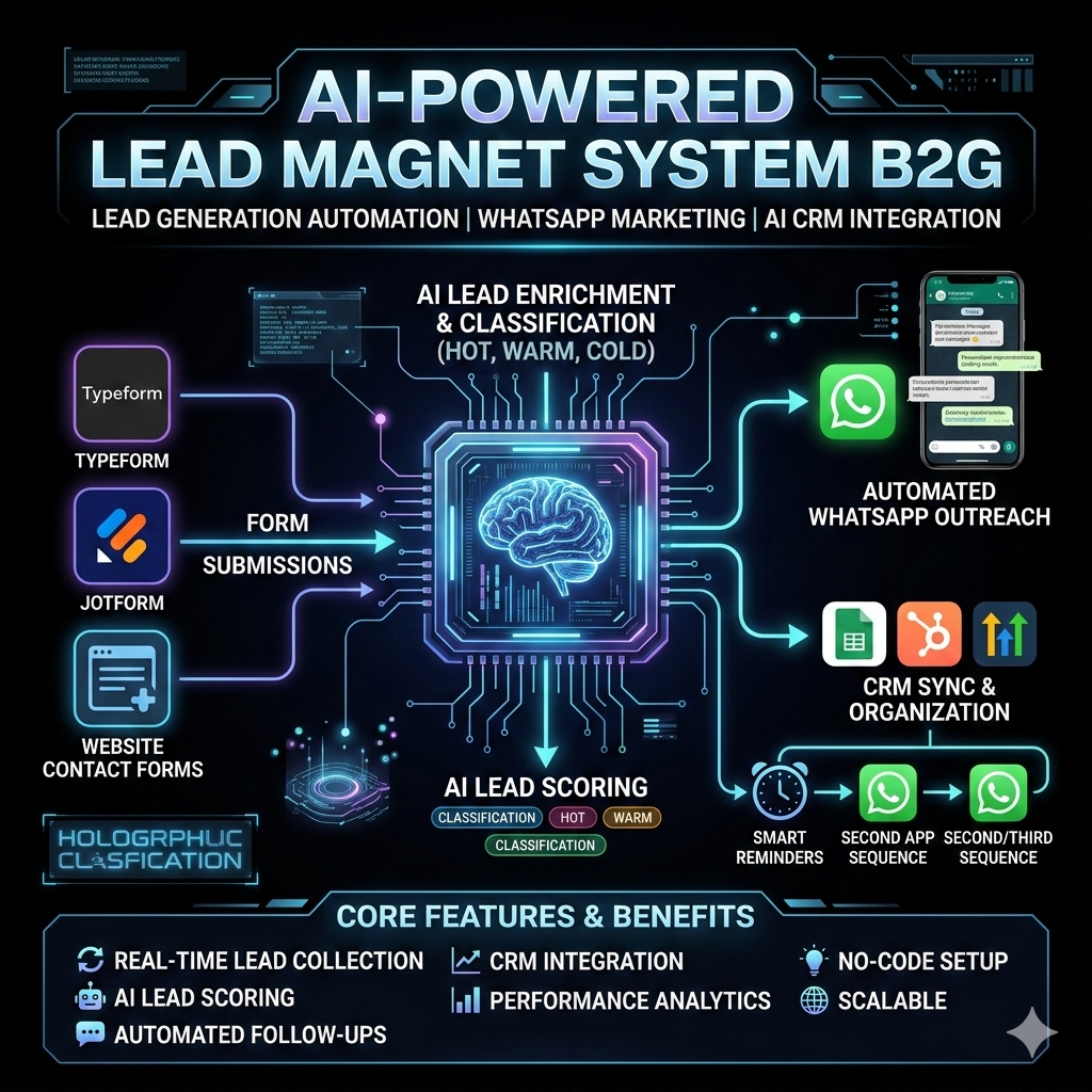 🧲 Lead Magnet System B2G – AI-Powered Lead Capture &amp; Qualification (n8n Workflow)