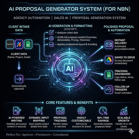 💼 $2,500 N8N AI Proposal Generator System – Fully Automated Client Proposal Builder