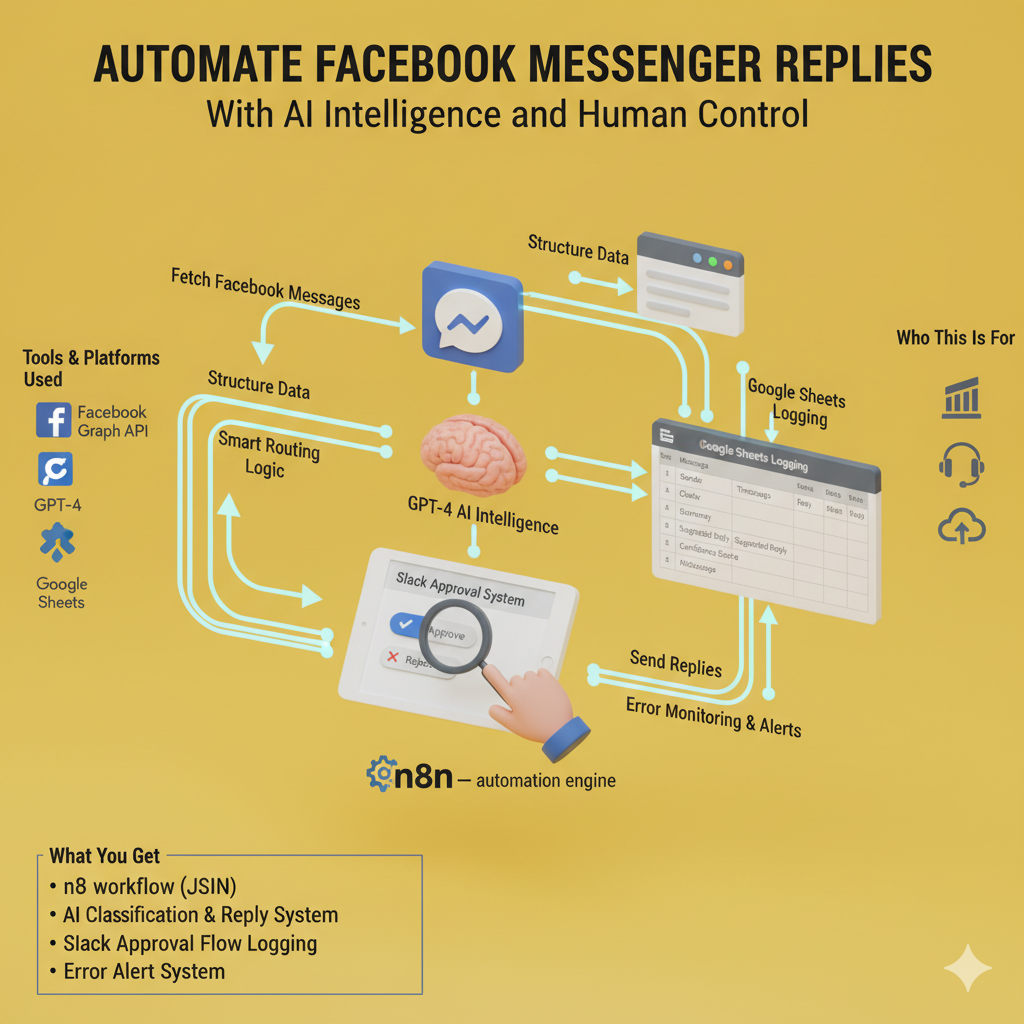 Automate Facebook Messenger Replies — With AI Intelligence and Human Control (n8n)