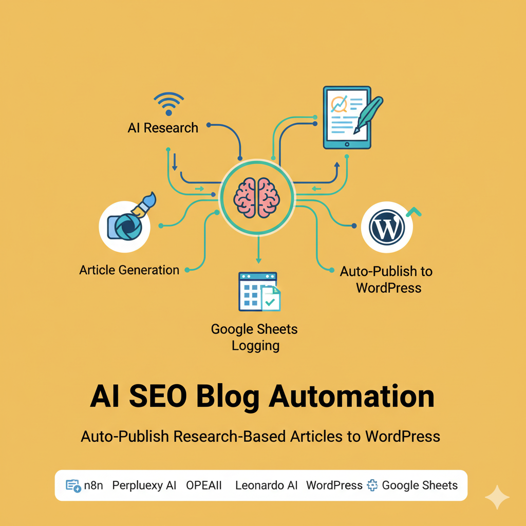 AI SEO Blog Automation – Auto-Publish Research-Based Articles to WordPress