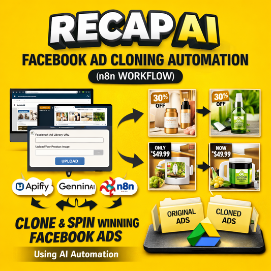 Recap AI – Facebook Ad Cloning Automation (n8n Workflow)